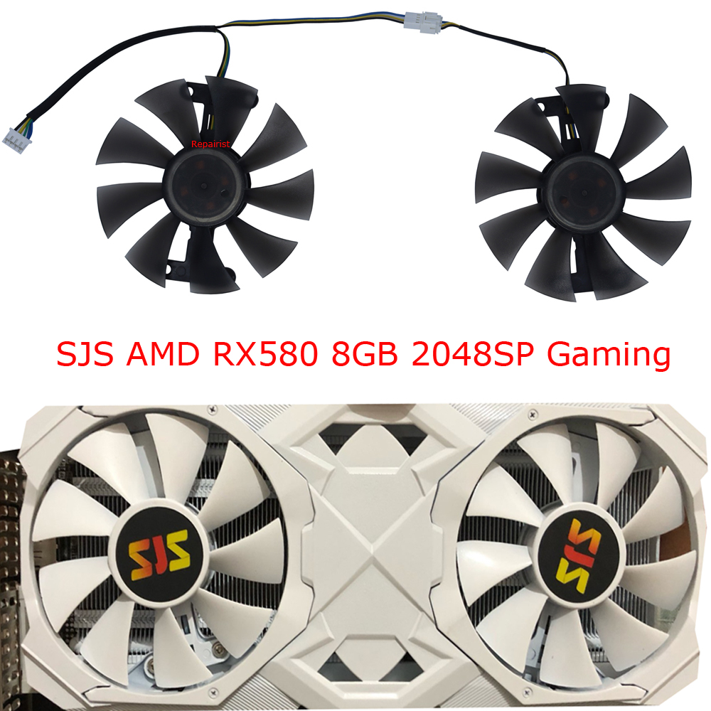 ホワイトエディションのグラフィックカード冷却ファン,sjs  - Rx 580 8Gb 2048Sp Gpu のレビューと価格
