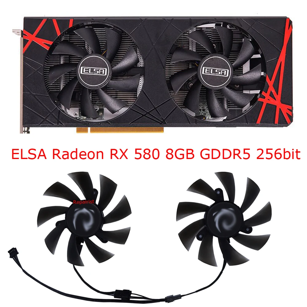 2ピース/セット,グラフィックカードファン,gpuビデオクー - Rx 580 8Gb 2048Sp Gpu のレビューと価格